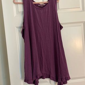 Plus size 3X tunic in Plum/Purple by LOGO